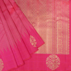 Dark Pink Kanchipuram Silk Saree