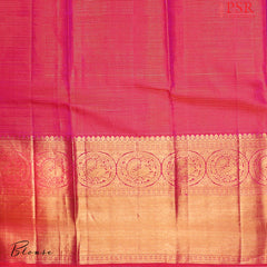 Cerise Pink Kanchipuram Silk Saree