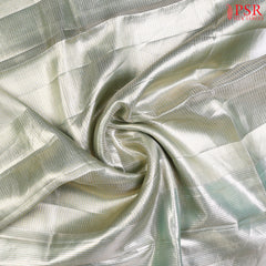 Golden Turquoise Tissue Saree