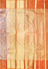 Tangerine Orange Bridal Kanjivaram Silk Saree