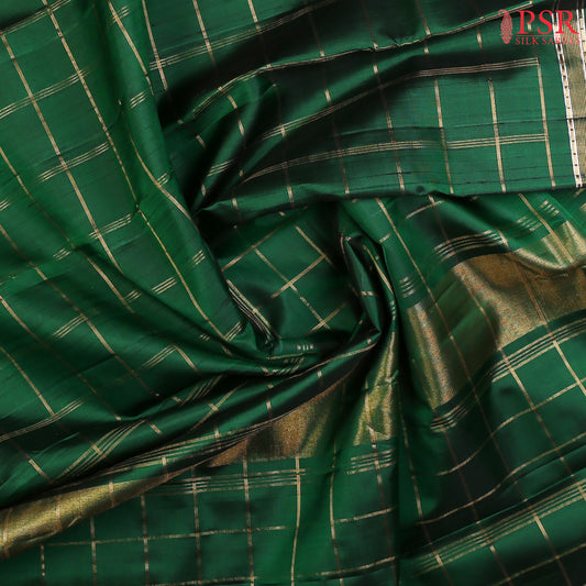 Emerald Green Kanchipuram Silk Saree