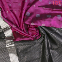 Tyrian Purple Soft Silk Saree