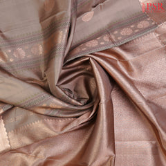 Mink Grey Kanchipuram Silk Saree