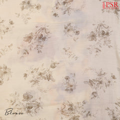 Light Beige Organza Saree