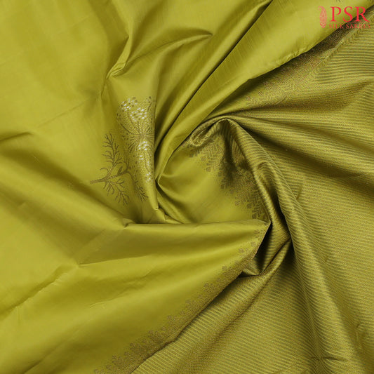 Chartreuse Green Kanchipuram Silk Saree