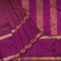 Burgundy Kanchipuram Silk Saree