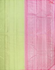 Light Lime Green Kanchipuram Silk Saree