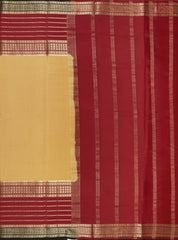 Ginger Tan Mysore Silk Saree