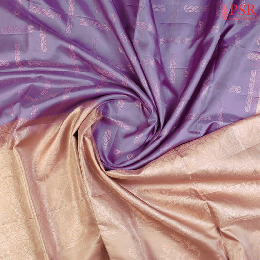 Amethyst Lavender Soft Silk Saree