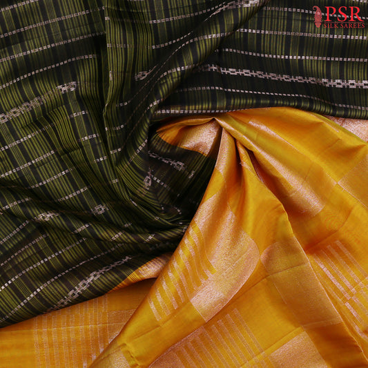 Black Kora Soft Silk Saree