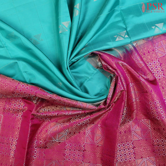 Turquoise Soft Silk Saree