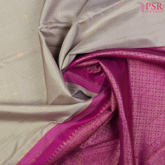 Horizon Grey Kanchipuram Silk Saree