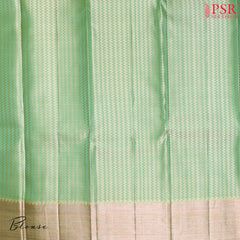 Pistachio Green Kanchipuram Silk Saree