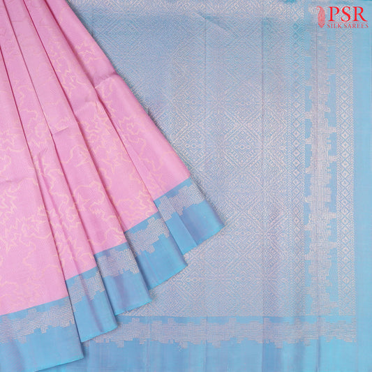 Light Kobi Pink Soft Silk Saree