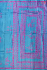 Cerulean Blue Kadhi Tussar Silk Saree