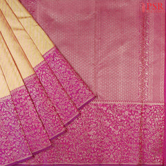 Olive Yellow Kanchipuram Silk Saree