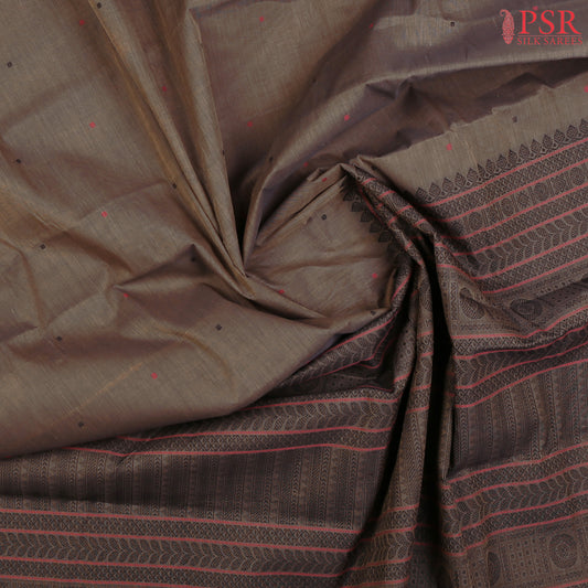 Taupe Grey Kalakshetra Kovai Cotton