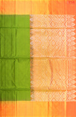 Corn Green Soft Silk Saree