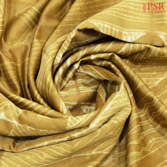 Mustard Brown Kora Chanderi Saree