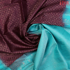 Plum Brown Soft Silk Saree