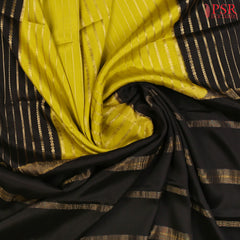 Olive Yellow Mysore Silk Saree