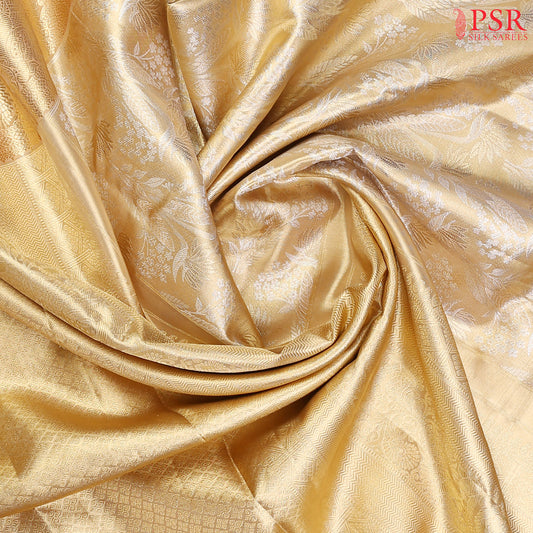 Golden Flower Kanchipuram Silk Saree