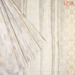 Floral Beige Tissue Saree