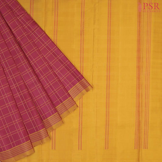 Amaranth Maroon Arani Silk Saree