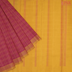 Amaranth Maroon Arani Silk Saree