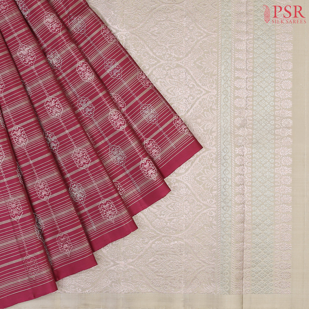 Ruby Maroon Soft Silk Saree