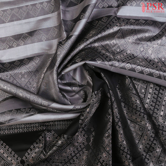 Cement Grey Soft Silk Saree