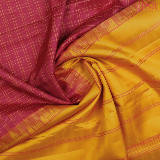 Amaranth Maroon Arani Silk Saree