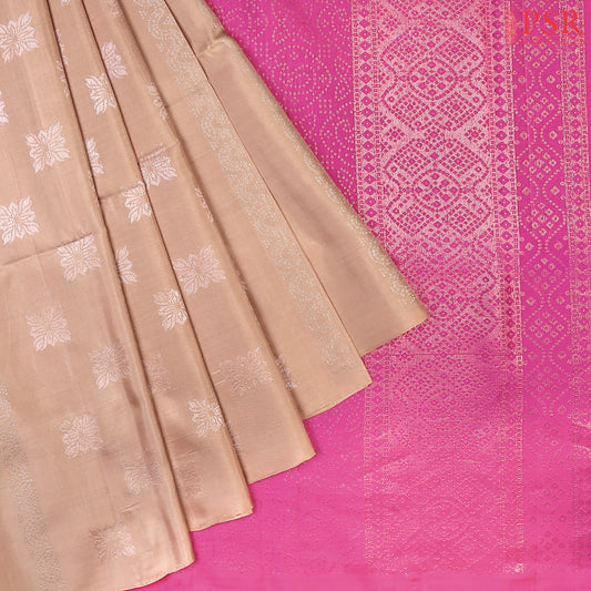 Desert Tan Soft Silk Saree