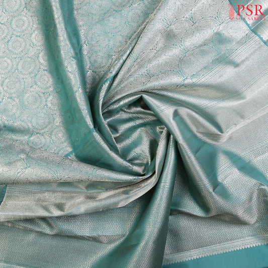 Egyptian Teal Kanchipuram Silk Saree