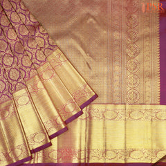 Burgundy Bridal Kanjivaram Silk Saree