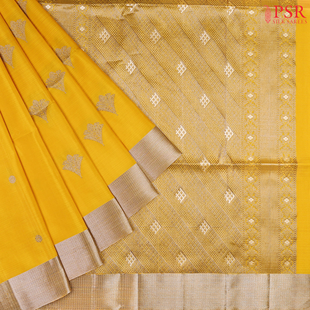 Yellow Soft Silk Saree