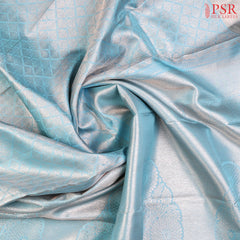 Light Blue Kanchipuram Silk Saree