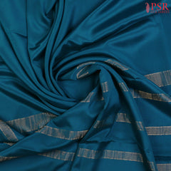 Peacock Blue Mysore Silk Saree