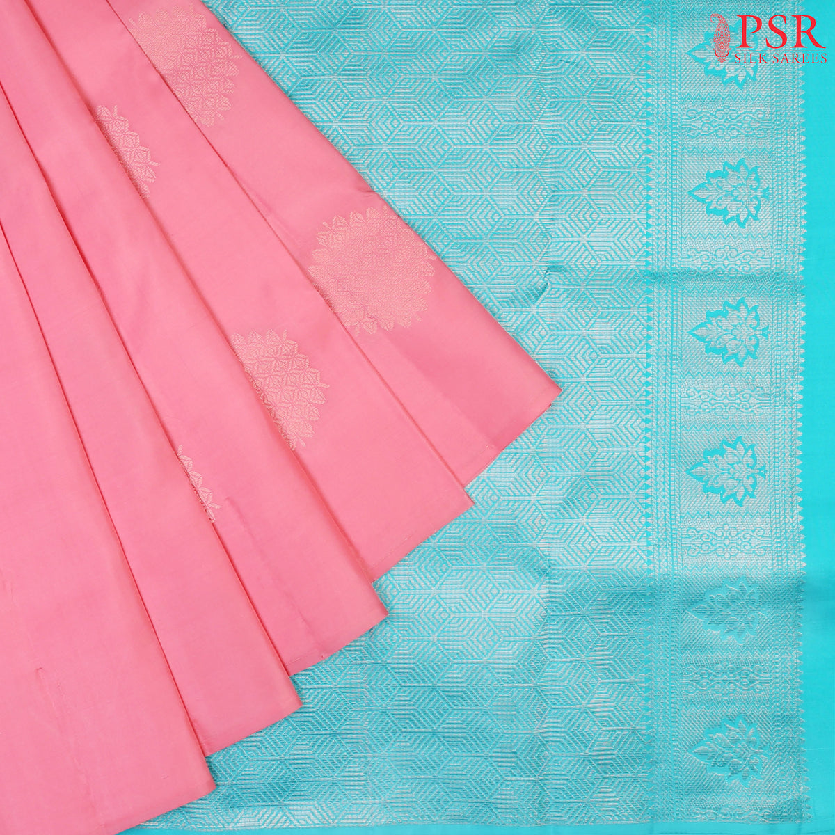 Flamingo Pink Soft Silk Saree