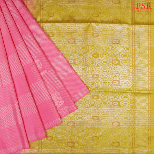 French Pink Soft Silk Saree