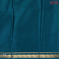 Peacock Blue Mysore Silk Saree