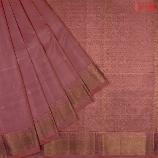 Redwood Brown Kanchipuram Silk Saree