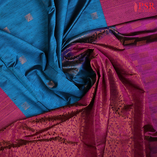 Cerulean Blue Soft Art Silk Saree