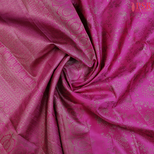 Magenta Byzantine Fancy Kanchi Silk Saree