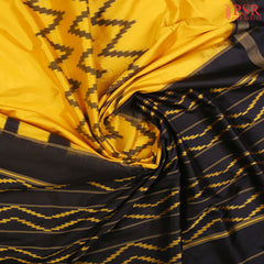 Yellow Pochampally Ikat Silk Saree