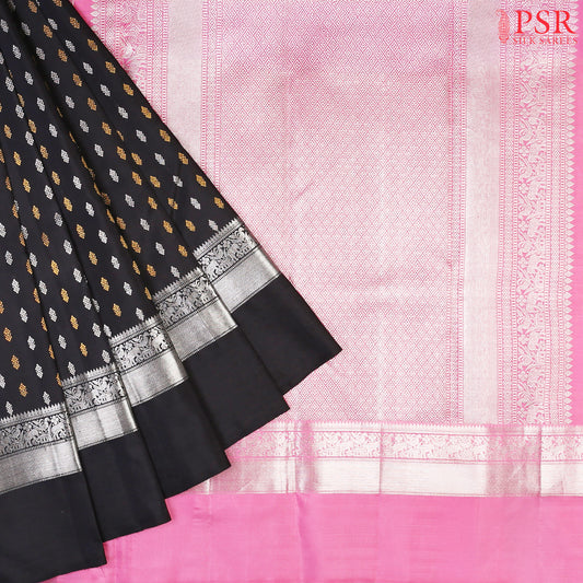 Black Kanchipuram Silk Saree