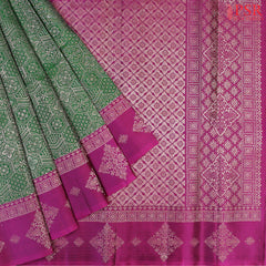 Emerald Green Soft Silk Saree