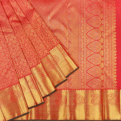 Imperial Red Bridal Kanjivaram Silk Saree