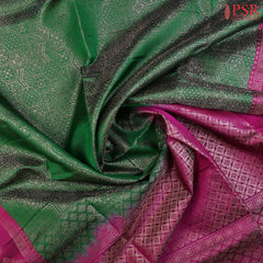 Emerald Green Soft Silk Saree