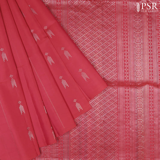 Crimson Red Soft Silk Saree